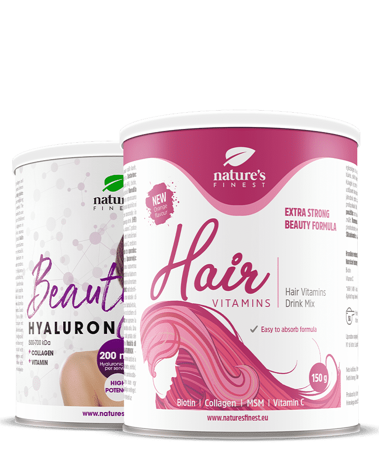 Beauty Hyaluron + Hair Vitamins Gratis | Bebida con ácido hialurónico | Bebida antiarrugas | Hidrata la piel | Vitaminas para el cabello incluidas.