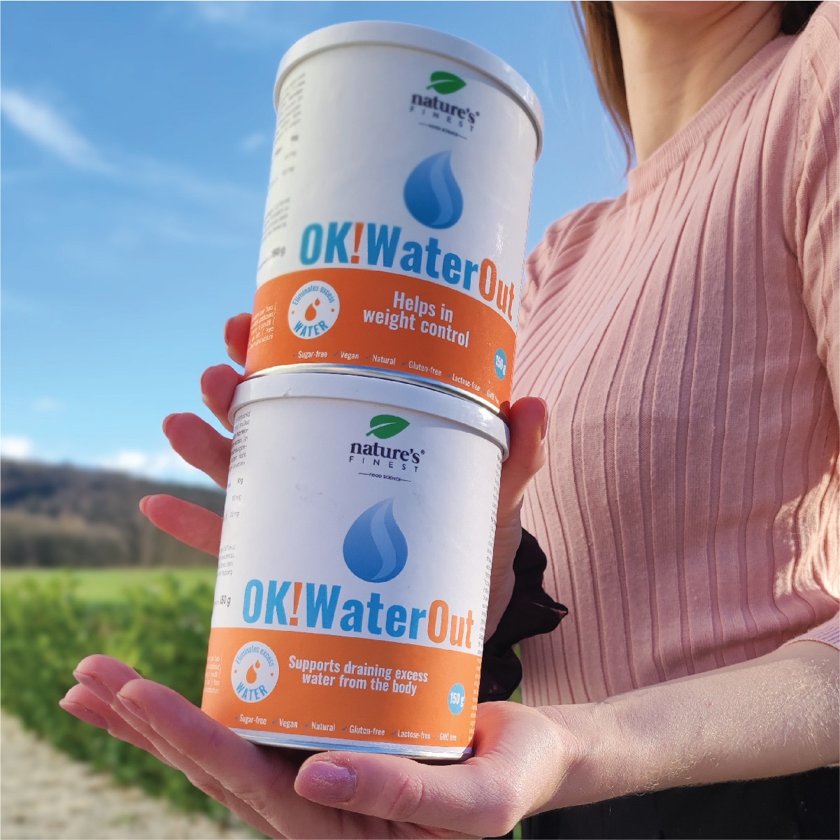 OK!WaterOut | 1+1 | Eliminación de agua en exceso | Pérdida de peso | Limpia el agua | Tonifica la piel | 100% natural | Bebida deliciosa.