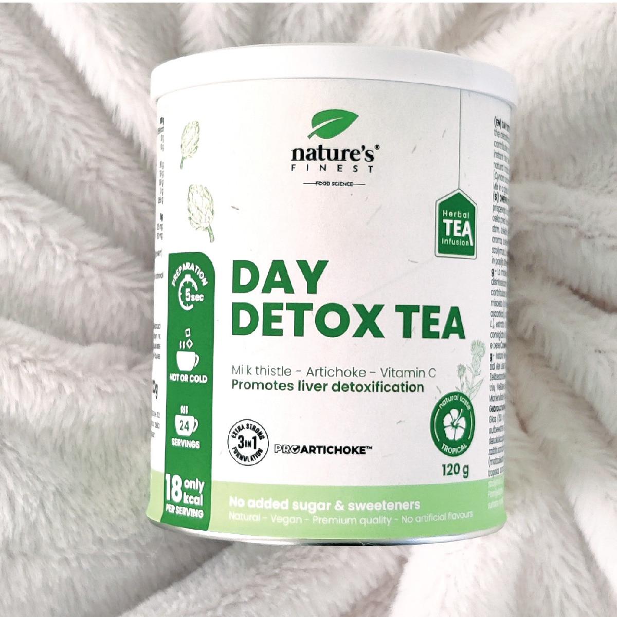 Day Detox Tea , Té Desintoxicante Energizante , Té Antiestrés , Orgánico , Vegano , Té De Cardo Mariano , Apoyo A La Inmunidad